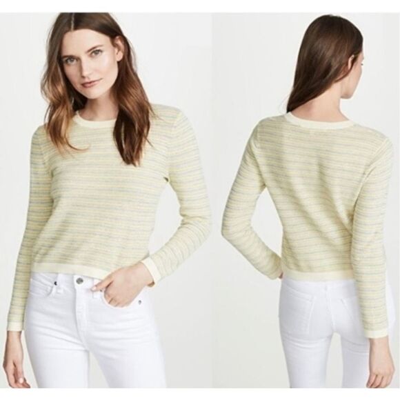 Veronica Beard Boise Sweater in Yellow Multi sz XL NWT - Picture 2 of 8